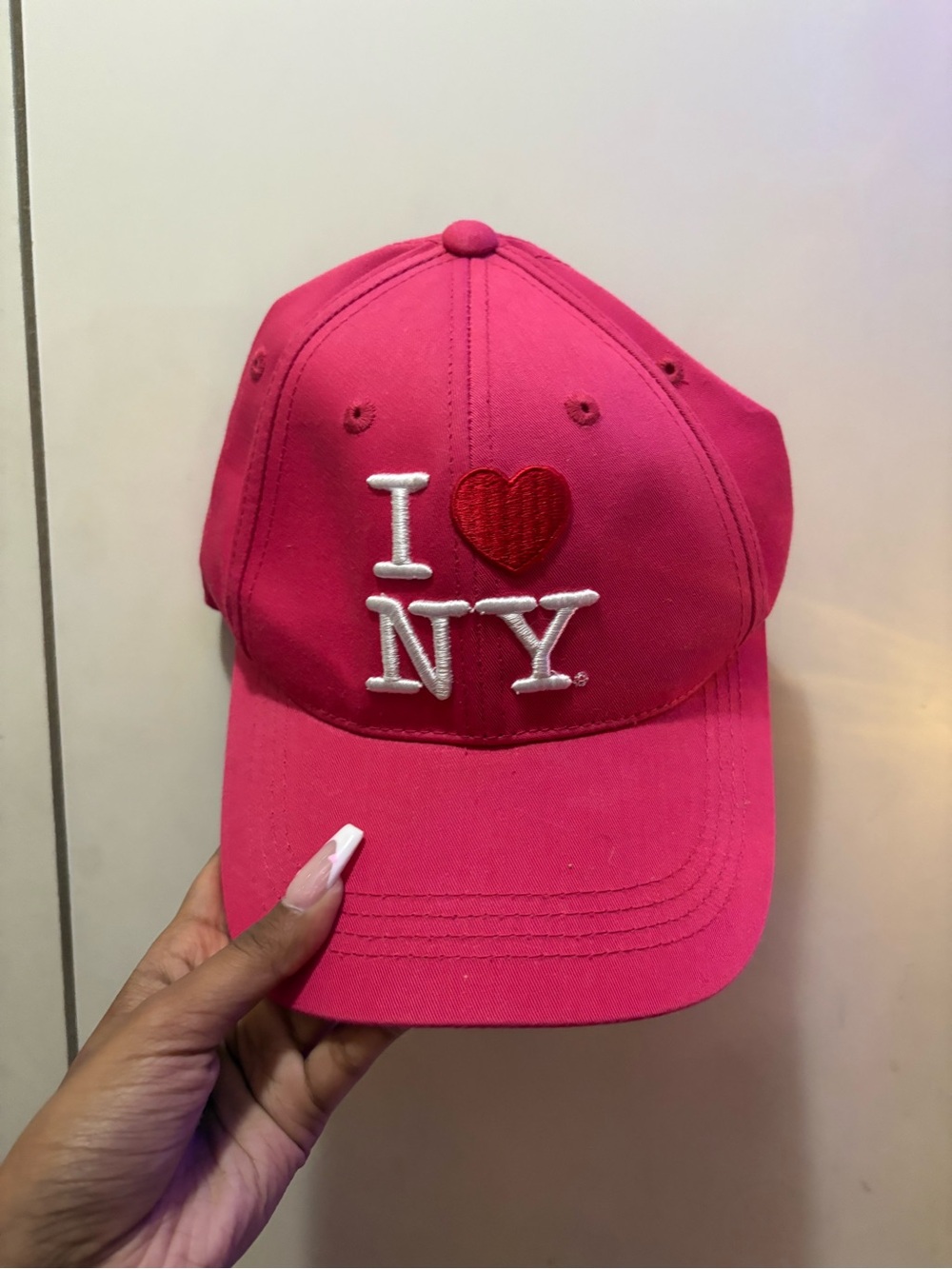 I Love NY Pink Baseball Cap